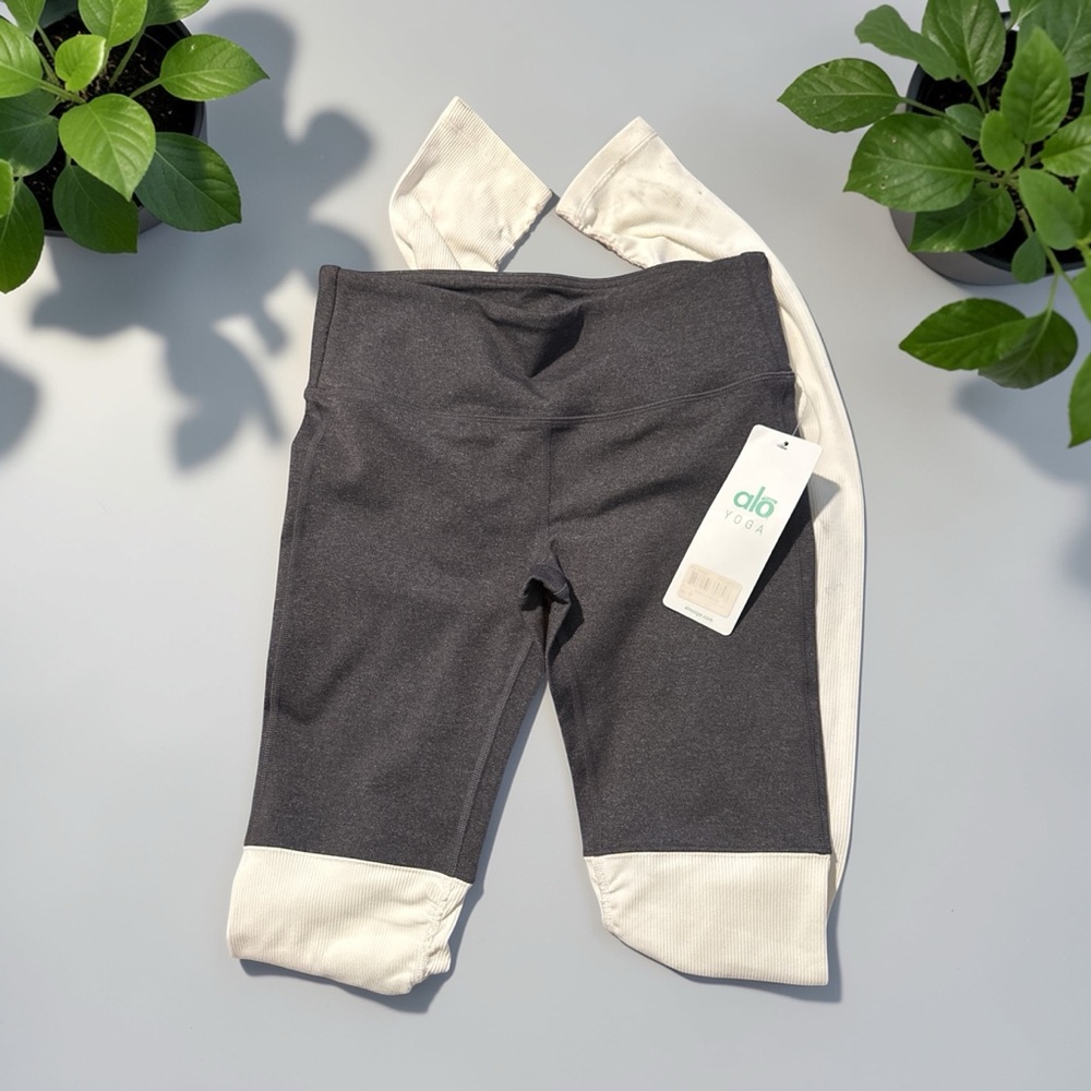Alo NWT High-Waist Goddess Legging Heather Gray Medium
